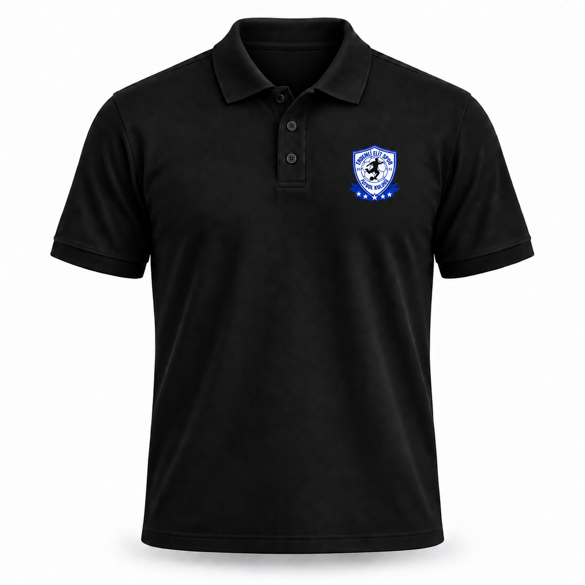 Erkek Polo Tişört Siyah - Erdemli Elit Spor